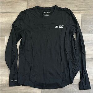 Figs x Disney Collab Black Long Sleeve Under Scrub